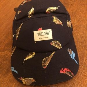 Makerwear navy bird hat
